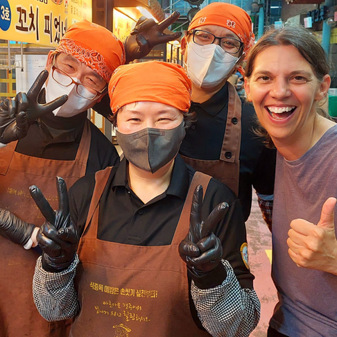 Food adventures in South Korea.