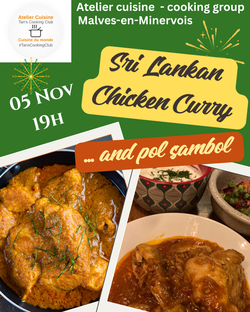 Sri Lankan Chicken Curry & Pol Sambol